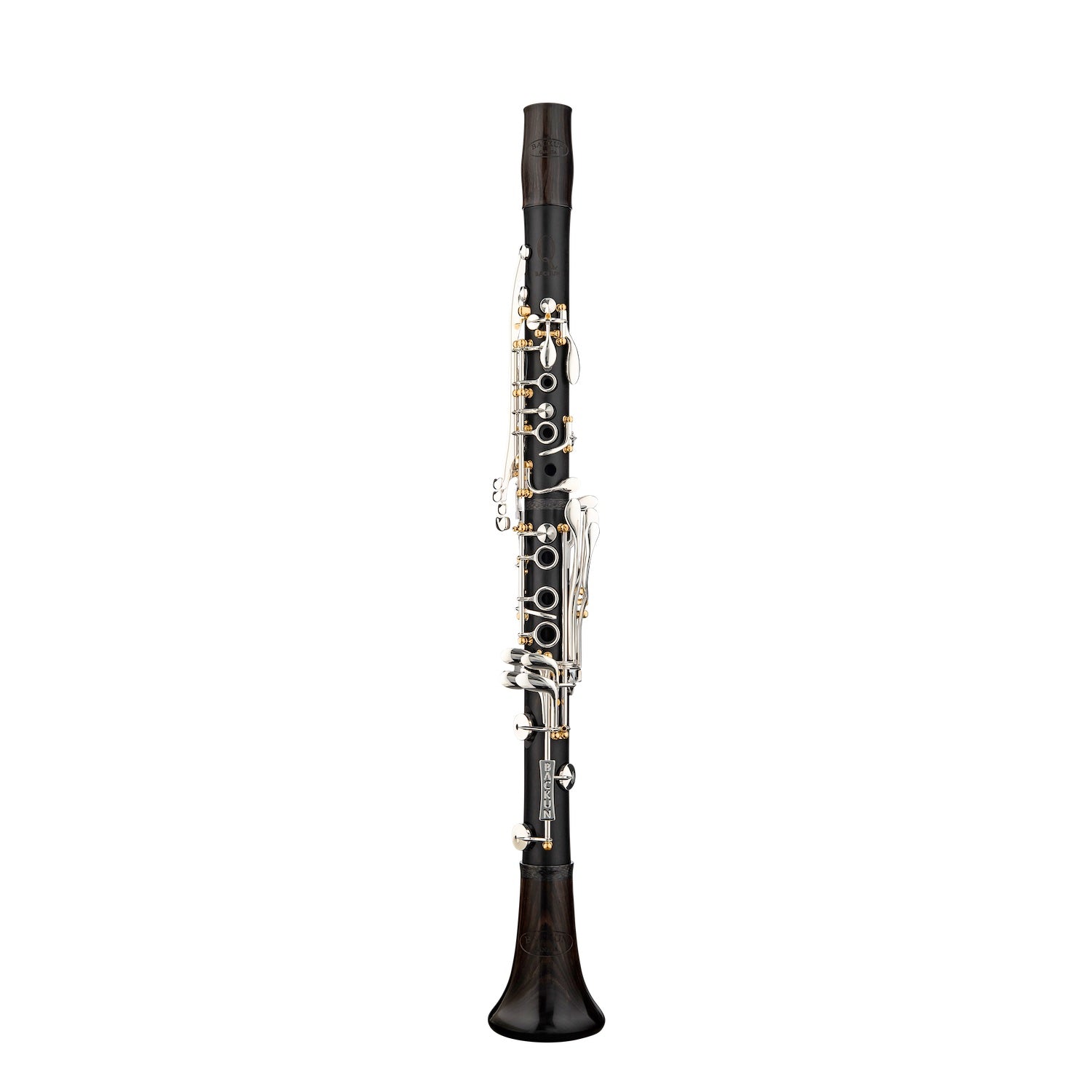 backun-bb-clarinet-Q-series-grenadilla-silver-with-gold-posts-with-eb-lever-front