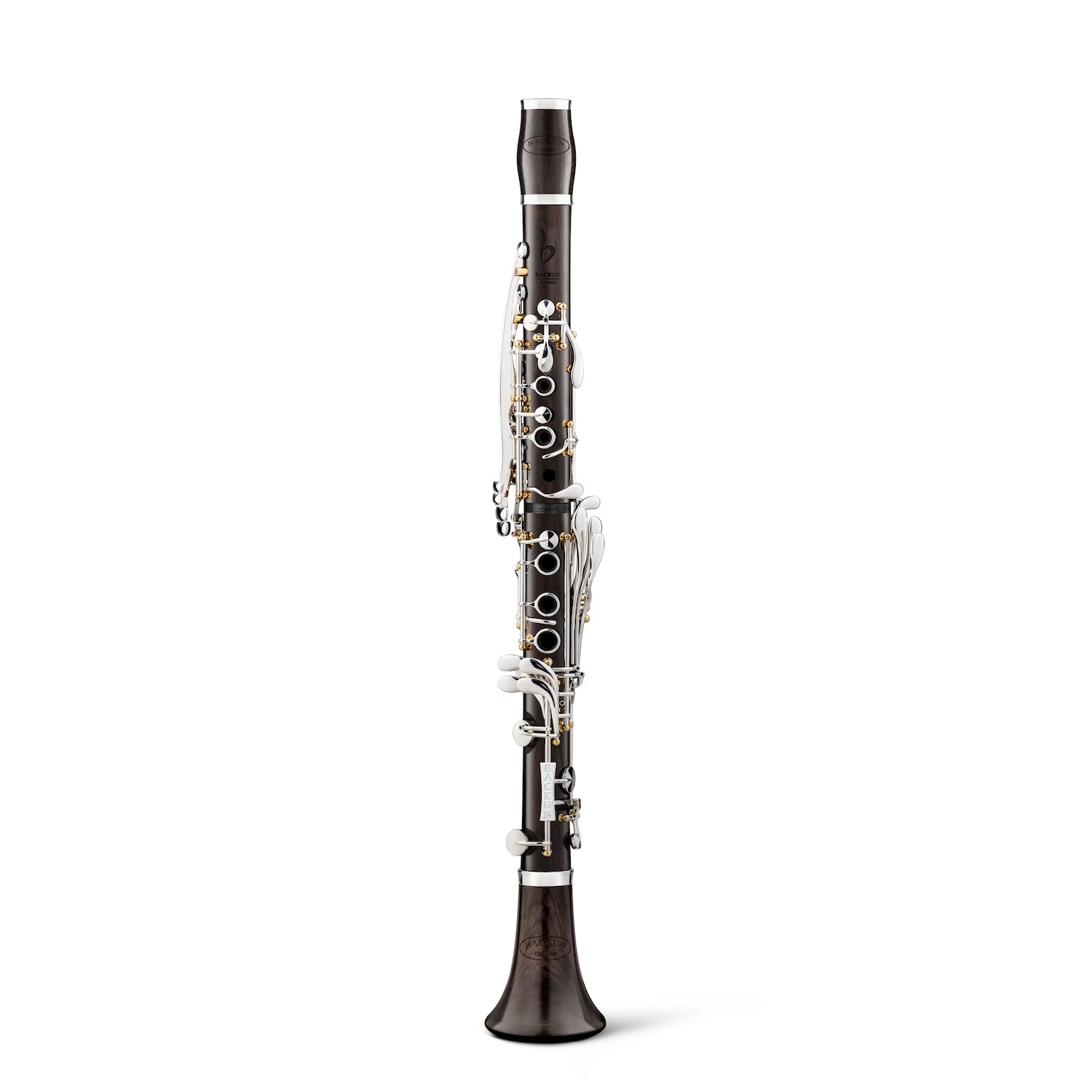 backun-bb-clarinet-essence-grenadilla-f-vent-silver-with-gold-posts-front